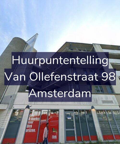 Foto gevel Huurpuntentelling voor Van Ollefenstraat 98, Amsterdam