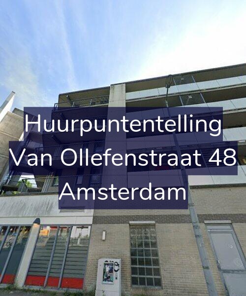 Foto gevel Huurpuntentelling voor Van Ollefenstraat 48, Amsterdam
