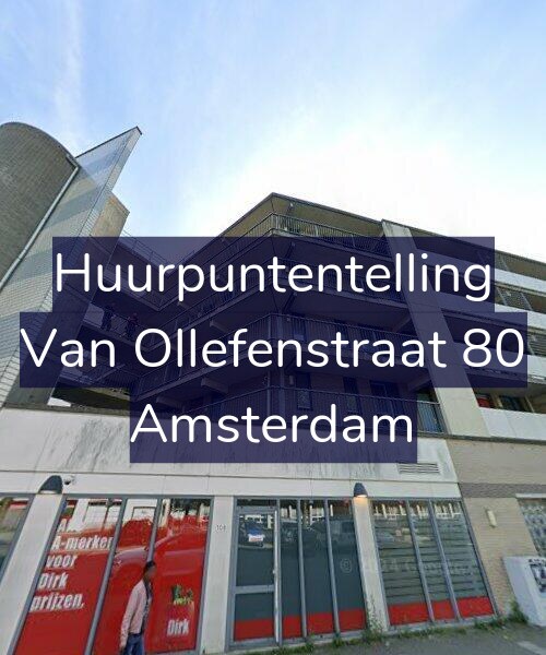 Foto gevel Huurpuntentelling voor Van Ollefenstraat 80, Amsterdam