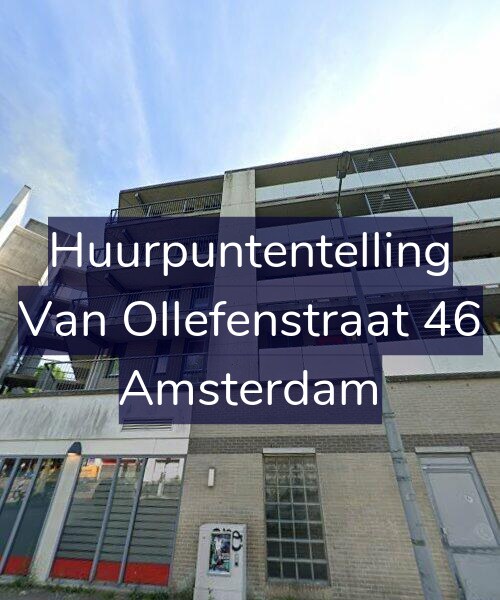 Foto gevel Huurpuntentelling voor Van Ollefenstraat 46, Amsterdam
