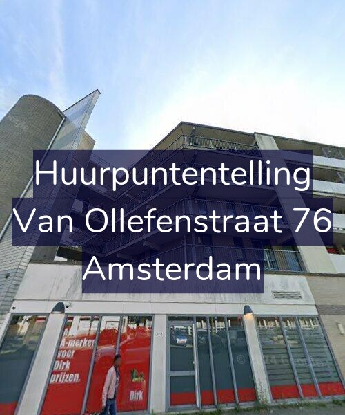 Foto gevel Huurpuntentelling voor Van Ollefenstraat 76, Amsterdam
