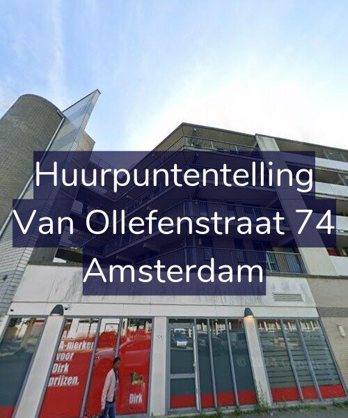 Foto gevel Huurpuntentelling voor Van Ollefenstraat 74, Amsterdam