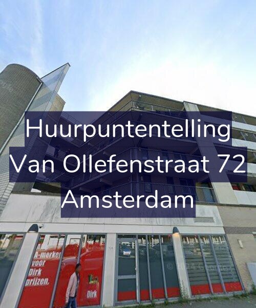 Foto gevel Huurpuntentelling voor Van Ollefenstraat 72, Amsterdam