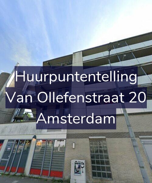 Foto gevel Huurpuntentelling voor Van Ollefenstraat 20, Amsterdam