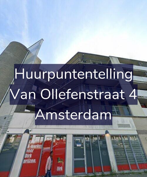 Foto gevel Huurpuntentelling voor Van Ollefenstraat 4, Amsterdam