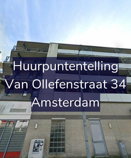 Foto gevel Huurpuntentelling voor Van Ollefenstraat 34, Amsterdam