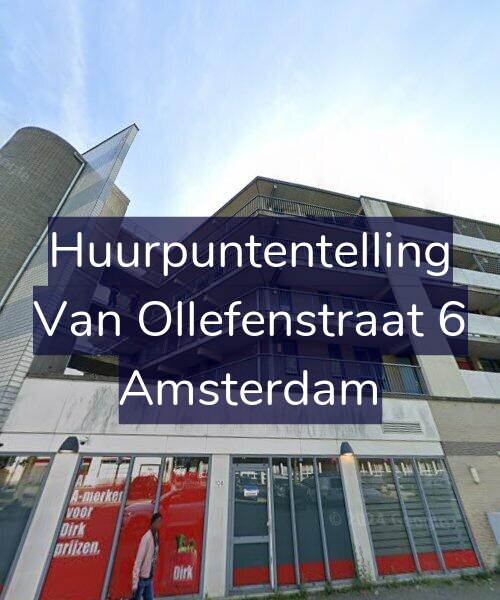 Foto gevel Huurpuntentelling voor Van Ollefenstraat 6, Amsterdam