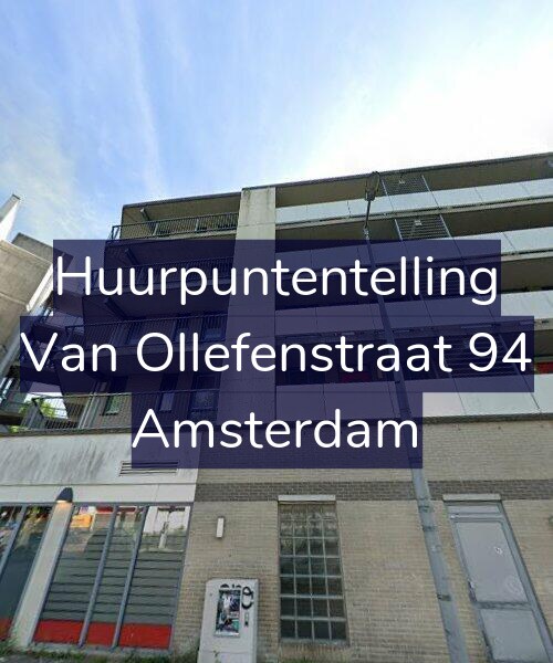 Foto gevel Huurpuntentelling voor Van Ollefenstraat 94, Amsterdam