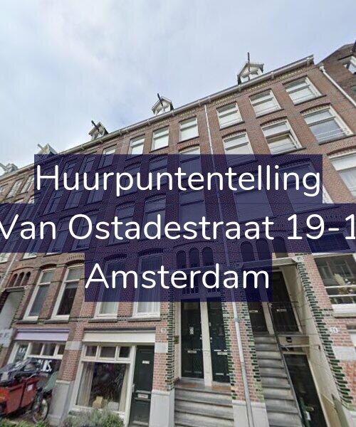 Foto gevel Huurpuntentelling voor Van Ostadestraat 19-1, Amsterdam