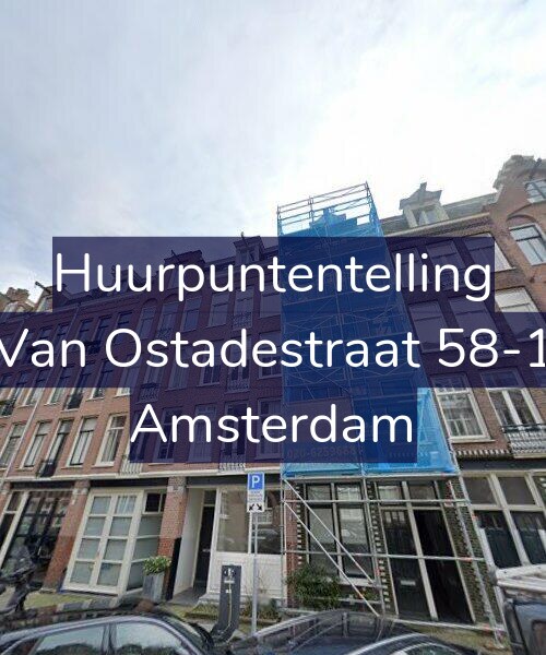 Foto gevel Huurpuntentelling voor Van Ostadestraat 58-1, Amsterdam