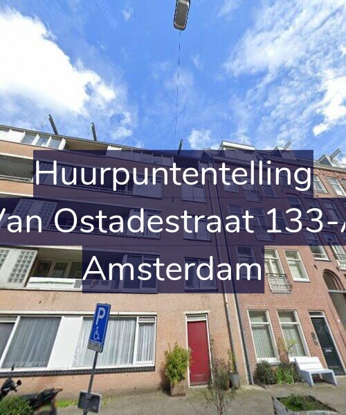 Foto gevel Huurpuntentelling voor Van Ostadestraat 133-A, Amsterdam