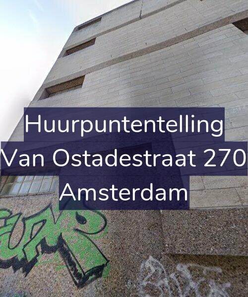 Foto gevel Huurpuntentelling voor Van Ostadestraat 270, Amsterdam