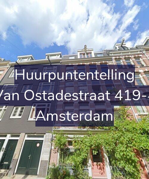 Foto gevel Huurpuntentelling voor Van Ostadestraat 419-4, Amsterdam