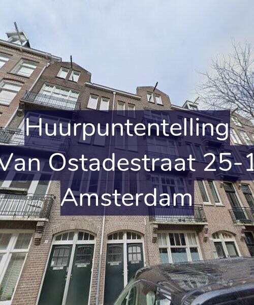 Foto gevel Huurpuntentelling voor Van Ostadestraat 25-1, Amsterdam