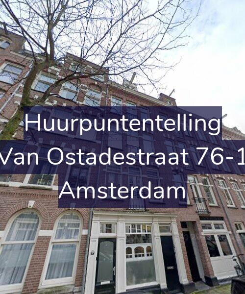 Foto gevel Huurpuntentelling voor Van Ostadestraat 76-1, Amsterdam
