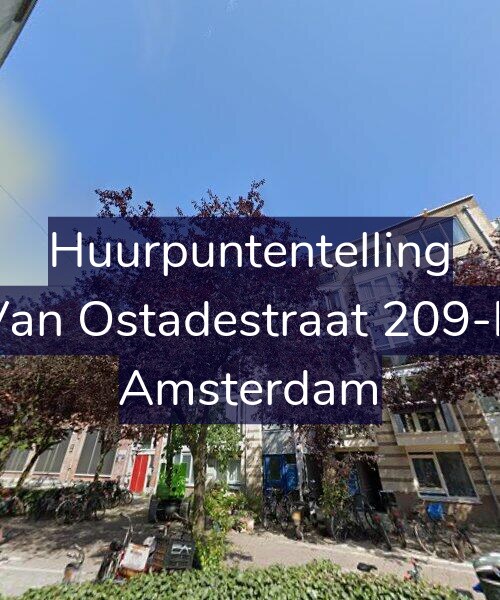 Foto gevel Huurpuntentelling voor Van Ostadestraat 209-B, Amsterdam
