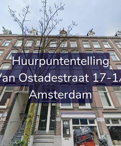 Foto gevel Huurpuntentelling voor Van Ostadestraat 17-1A, Amsterdam