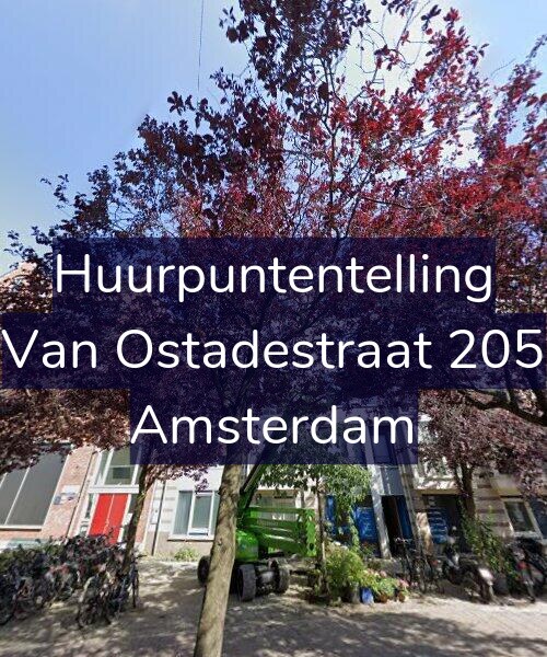 Foto gevel Huurpuntentelling voor Van Ostadestraat 205, Amsterdam