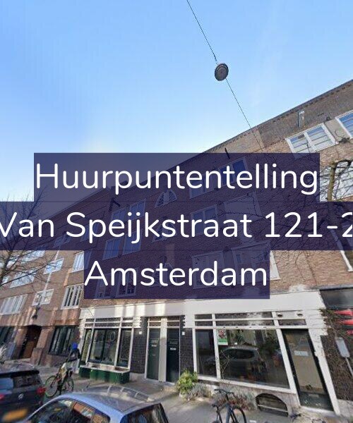 Foto gevel Huurpuntentelling voor Van Speijkstraat 121-2, Amsterdam