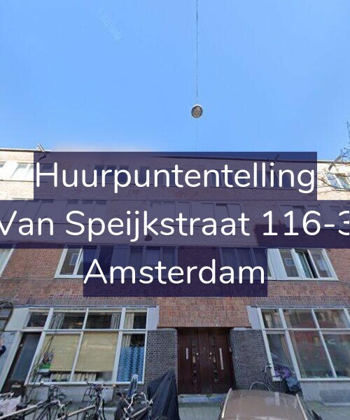 Foto gevel Huurpuntentelling voor Van Speijkstraat 116-3, Amsterdam