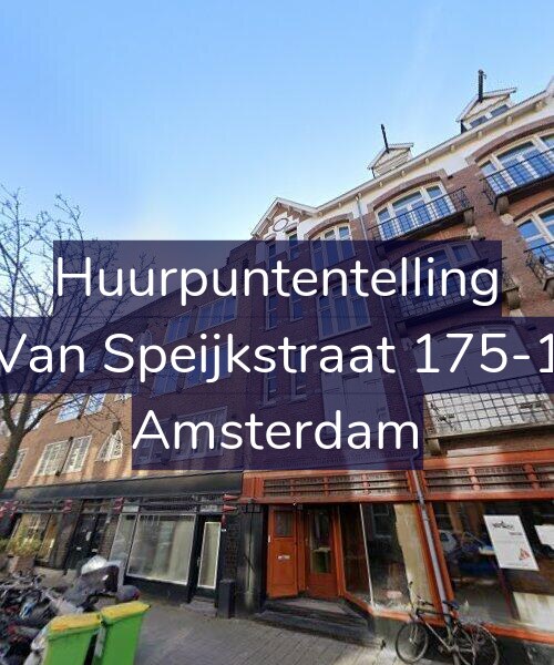 Foto gevel Huurpuntentelling voor Van Speijkstraat 175-1, Amsterdam