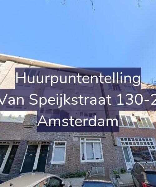 Foto gevel Huurpuntentelling voor Van Speijkstraat 130-2, Amsterdam
