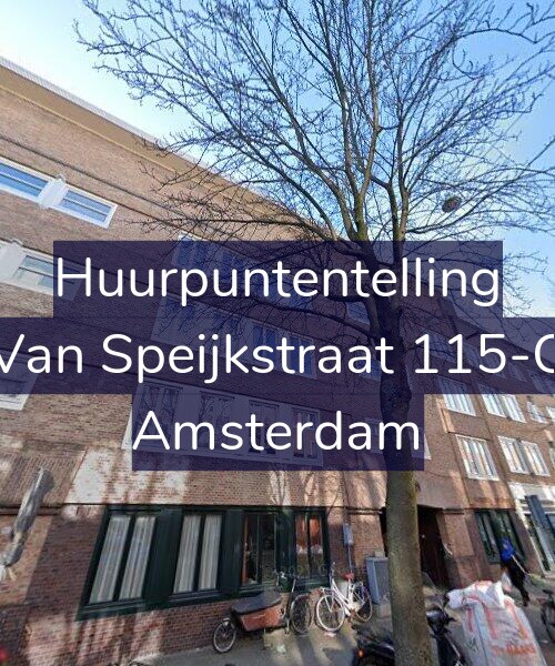 Foto gevel Huurpuntentelling voor Van Speijkstraat 115-C, Amsterdam
