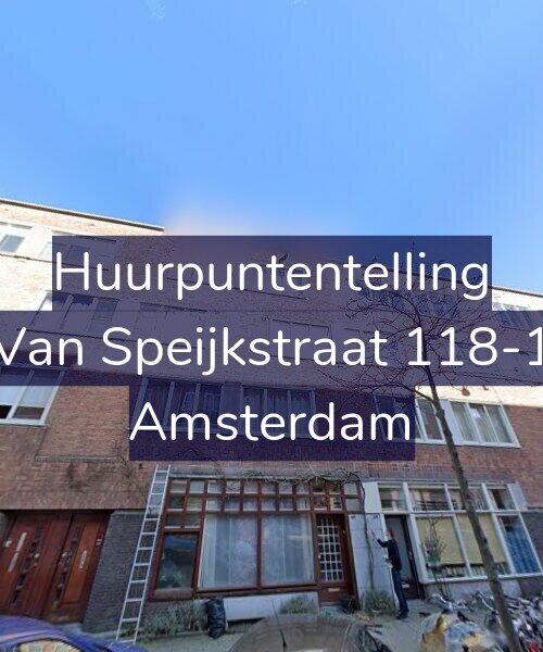 Foto gevel Huurpuntentelling voor Van Speijkstraat 118-1, Amsterdam