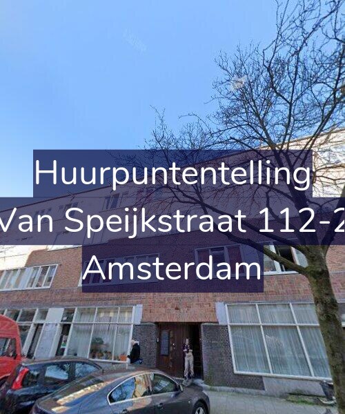 Foto gevel Huurpuntentelling voor Van Speijkstraat 112-2, Amsterdam