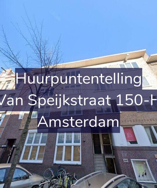 Foto gevel Huurpuntentelling voor Van Speijkstraat 150-H, Amsterdam