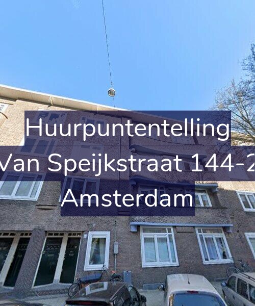 Foto gevel Huurpuntentelling voor Van Speijkstraat 144-2, Amsterdam