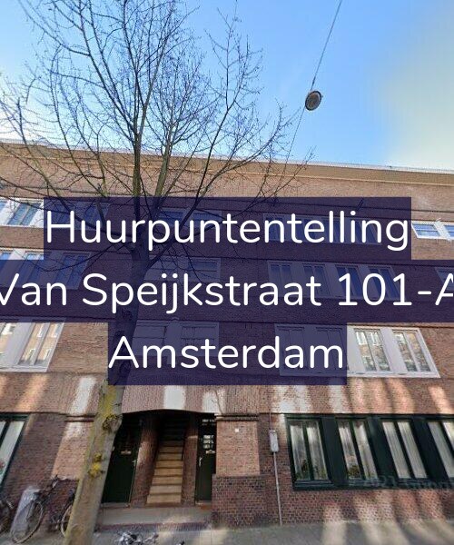 Foto gevel Huurpuntentelling voor Van Speijkstraat 101-A, Amsterdam