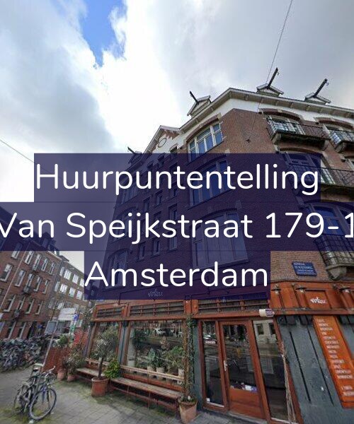 Foto gevel Huurpuntentelling voor Van Speijkstraat 179-1, Amsterdam