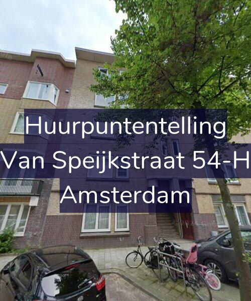 Foto gevel Huurpuntentelling voor Van Speijkstraat 54-H, Amsterdam