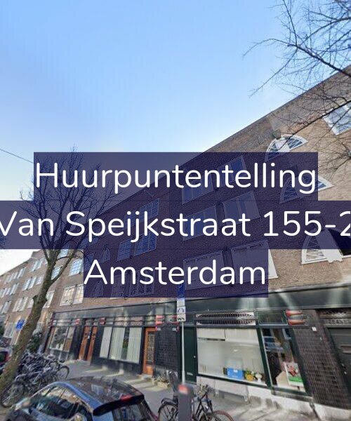 Foto gevel Huurpuntentelling voor Van Speijkstraat 155-2, Amsterdam