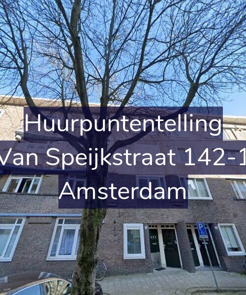 Foto gevel Huurpuntentelling voor Van Speijkstraat 142-1, Amsterdam