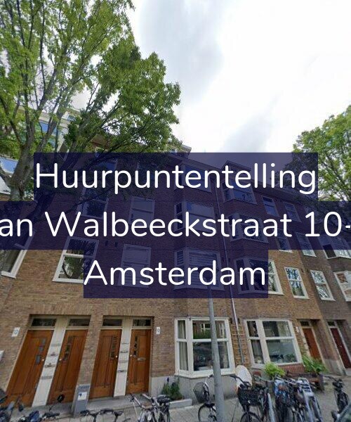 Foto gevel Huurpuntentelling voor Van Walbeeckstraat 10-1, Amsterdam