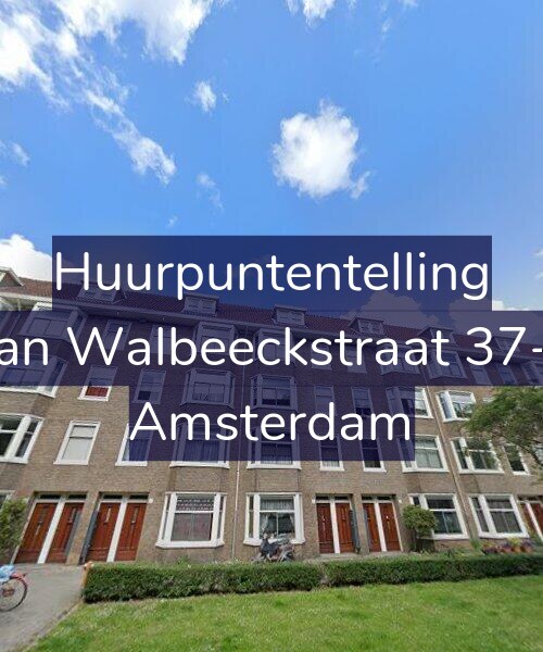 Foto gevel Huurpuntentelling voor Van Walbeeckstraat 37-B, Amsterdam