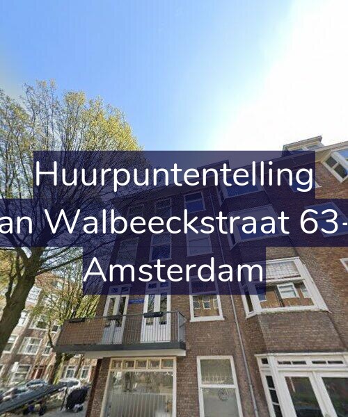 Foto gevel Huurpuntentelling voor Van Walbeeckstraat 63-3, Amsterdam