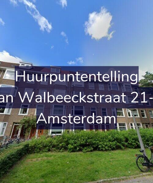 Foto gevel Huurpuntentelling voor Van Walbeeckstraat 21-H, Amsterdam
