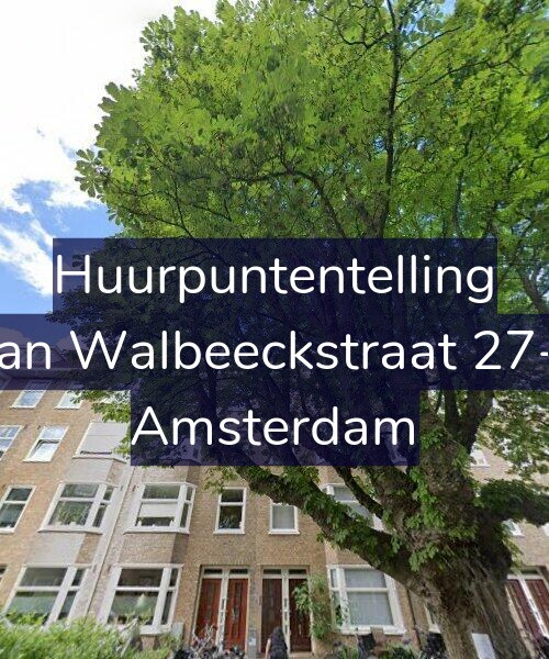 Foto gevel Huurpuntentelling voor Van Walbeeckstraat 27-2, Amsterdam