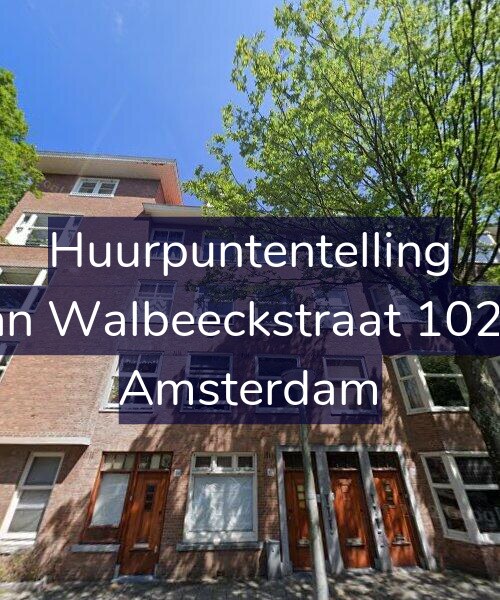 Foto gevel Huurpuntentelling voor Van Walbeeckstraat 102-2, Amsterdam