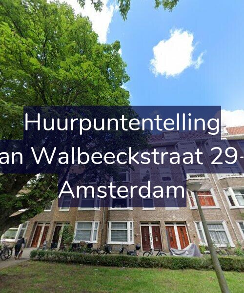 Foto gevel Huurpuntentelling voor Van Walbeeckstraat 29-1, Amsterdam