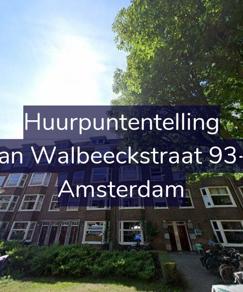 Foto gevel Huurpuntentelling voor Van Walbeeckstraat 93-1, Amsterdam