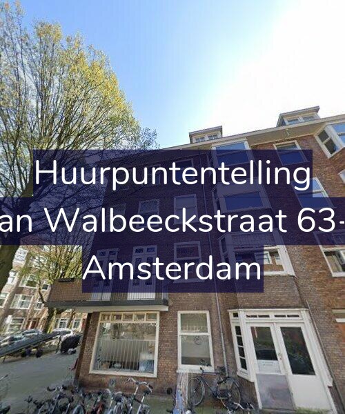 Foto gevel Huurpuntentelling voor Van Walbeeckstraat 63-1, Amsterdam