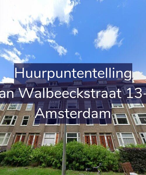 Foto gevel Huurpuntentelling voor Van Walbeeckstraat 13-1, Amsterdam