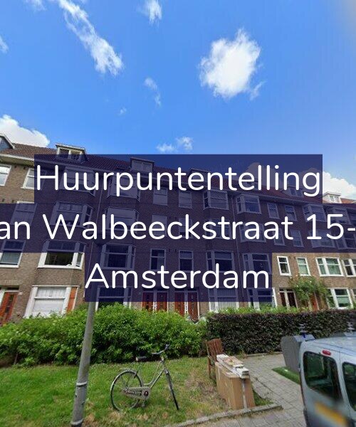 Foto gevel Huurpuntentelling voor Van Walbeeckstraat 15-H, Amsterdam