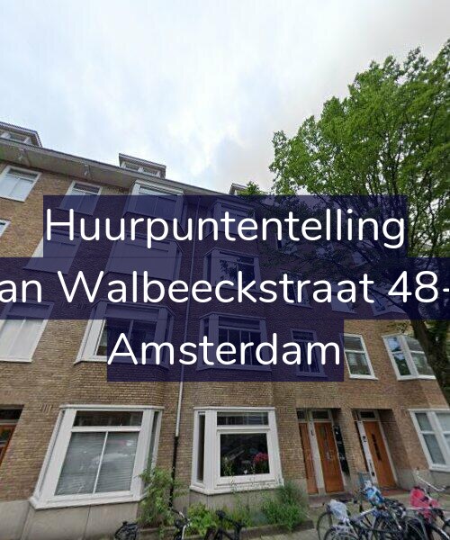 Foto gevel Huurpuntentelling voor Van Walbeeckstraat 48-1, Amsterdam