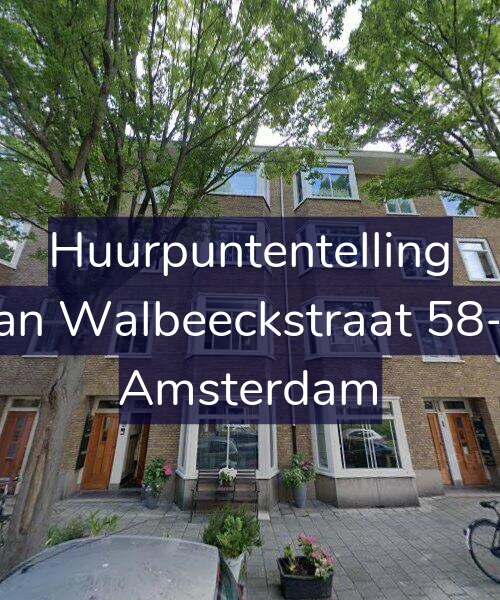 Foto gevel Huurpuntentelling voor Van Walbeeckstraat 58-H, Amsterdam