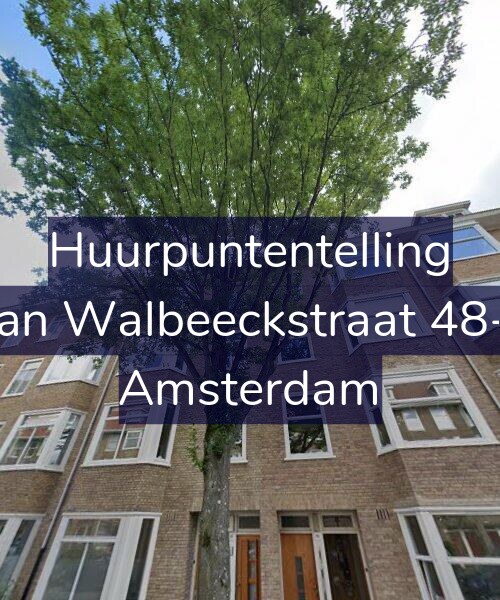 Foto gevel Huurpuntentelling voor Van Walbeeckstraat 48-3, Amsterdam